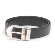 Pre-owned Leather belts Louis Vuitton Vintage , Black , Dames