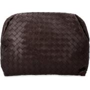 Geweven leren clutch Bottega Veneta , Brown , Heren