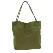 Pre-owned Nylon totes Prada Vintage , Green , Dames