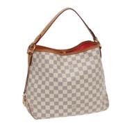 Pre-owned Canvas louis-vuitton-bags Louis Vuitton Vintage , White , Da...