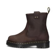 Bruine Leren Aniastone Low Laarzen Dr. Martens , Brown , Dames