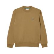 Bruine Sweater Casual Sportieve Look Lacoste , Brown , Heren