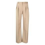 Beige Broek voor Dames Loulou Studio , Beige , Dames