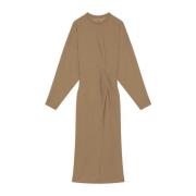 Elegante Zwarte Jurk voor Vrouwen Isabel Marant Étoile , Beige , Dames