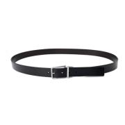 Heren Leren Riem Calvin Klein , Black , Heren