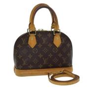 Pre-owned Canvas handbags Louis Vuitton Vintage , Brown , Dames