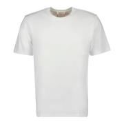 Wit Katoenen T-shirt Standaard Model Orlebar Brown , White , Heren