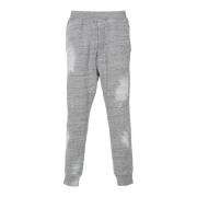 Grijze Melange Spray Painted Broek Dsquared2 , Gray , Heren