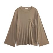 Elegante Lange Mouw Blouse By Herenne Birger , Beige , Dames