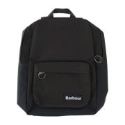 Nylon Rugzak met Voorvak Barbour , Black , Heren