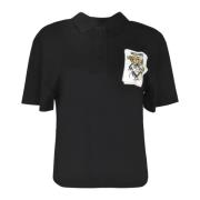 Stijlvolle T-shirts en Polos Moschino , Black , Dames