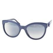 Pre-owned Plastic sunglasses Chanel Vintage , Blue , Dames