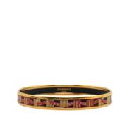 Pre-owned Fabric bracelets Hermès Vintage , Red , Dames