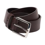 Buffalo Grain Leather Dark Brown Riem Edwin , Brown , Heren