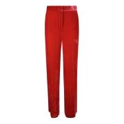 Relaxed fit broek met verborgen sluiting P.a.r.o.s.h. , Red , Dames