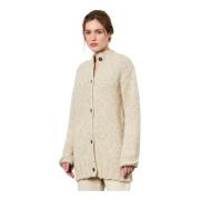 Gebreide Bomberjas Massimo Alba , Beige , Dames