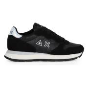 Sneakers van leer en stof met eco-leer inzetstukken Sun68 , Black , Da...