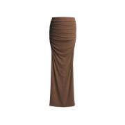 Elegante Palma Rok voor Vrouwen Wakakuu Icons , Brown , Dames