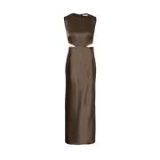 Elegante Celina-jurk voor vrouwen Wakakuu Icons , Beige , Dames