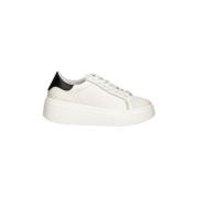 Retro Platform Sneakers Contrastkleur Twinset , White , Dames