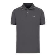 Elastische Piqué Polo met Adelaar - Donkergrijs Emporio Armani , Gray ...