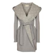 Wollen jas met capuchon Tory Burch , Gray , Dames