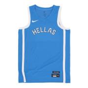 Griekse Basketbaltanktop Beperkte Editie Nike , Blue , Heren