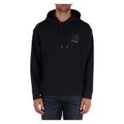 Capuchon katoenen piqué sweatshirt Armani Exchange , Blue , Heren