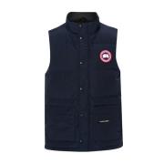 Navy Donsgevulde Gilet Vest Canada Goose , Blue , Heren