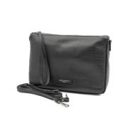 Nora Pouch Zwarte Leren Tas Gianni Chiarini , Black , Dames