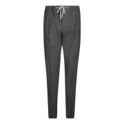 Stretch Katoenen Flanellen Broek Pt01 , Gray , Heren