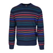 Blauw Gestreepte Crewneck Sweater PS By Paul Smith , Multicolor , Here...