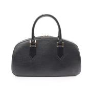 Pre-owned Leather handbags Louis Vuitton Vintage , Black , Dames