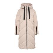 Gewatteerde Oversized Lange Jas Tuffet Karen by Simonsen , Beige , Dam...