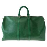 Pre-owned Leather louis-vuitton-bags Louis Vuitton Vintage , Green , D...