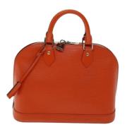 Pre-owned Leather louis-vuitton-bags Louis Vuitton Vintage , Orange , ...