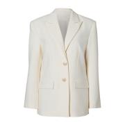 Stijlvolle Hazel Blazer voor Vrouwen Wakakuu Icons , Beige , Dames