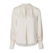 Elegant Willow Blouse Wakakuu Icons , Beige , Dames