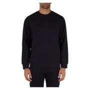 Katoen Logo Sweater Emporio Armani , Blue , Heren