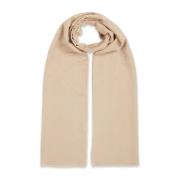 Monogram Micromodal Sjaal voor Vrouwen Tommy Hilfiger , Beige , Dames