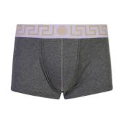 Grijze Jersey Katoenen Boxershorts Versace , Gray , Heren