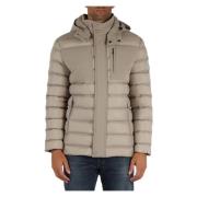 Gewatteerde Hoodiejas NEW Warrior Colmar , Beige , Heren