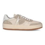 Vintage Basketbal Geïnspireerde Melk Sneakers Philippe Model , Beige ,...