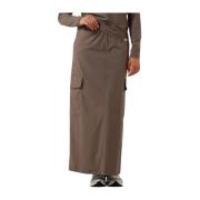 Bruine Maxi Rok 540 Penn&Ink N.Y , Brown , Dames