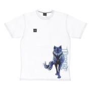 Wolf Tee Wit Korte Mouw T-shirt Dolly Noire , White , Heren