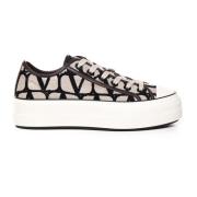 Iconographe Fabric Sneakers Valentino Garavani , Multicolor , Dames