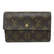 Pre-owned Canvas wallets Louis Vuitton Vintage , Brown , Dames