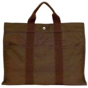 Pre-owned Canvas totes Hermès Vintage , Brown , Dames