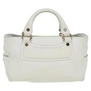 Pre-owned Leather celine-bags Celine Vintage , White , Dames