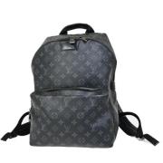 Pre-owned Canvas backpacks Louis Vuitton Vintage , Black , Heren